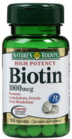 รูปภาพของ Nature s Bounty Biotin 1000mcg. 100tab